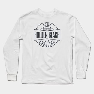 Holden Beach, NC Summertime Vacationing Vintage Badge Long Sleeve T-Shirt